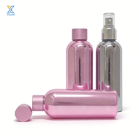 Flacon en aluminium électroplaqué avec bouchon à vis de 30ml, 40ml, 50ml, 75ml, 180ml, 200ml pour sérum de croissance capillaire, spray antistatique, recharge de poudre de café, soin de la peau