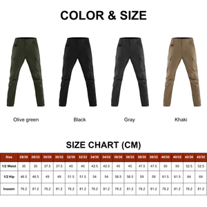 Tactical Cargo Pants <strong>Men</strong> Stretch Ripstop Water Resistant <strong>Elastic</strong> <strong>Waist</strong> Multi Pocket Outdoor Work <strong>Trousers</strong> Factory OEM - Product Image 4