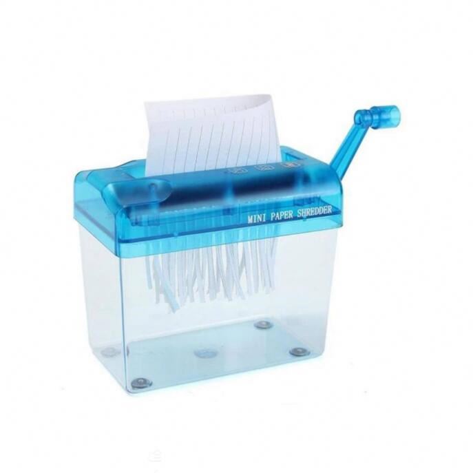 File Documents Cutting Shredders for Students or Office A6 Size Paper Crusher Destroyer Mini Hand Rock Paper Shredder