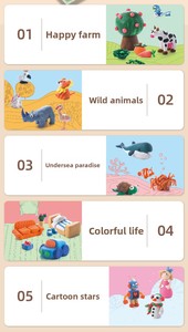 Ensemble de pâte à <span class=keywords><strong>modeler</strong></span> comestible en farine biologique, 6 couleurs, non toxique, de qualité alimentaire, jouet sensoriel pour les tout-petits et les enfants de 3 ans et plus - Product Image 4