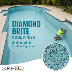 Vente en gros usine – Finition à granulats apparents en quartz coloré, résistante au sel et à la corrosion, pour piscines extérieures d'hôtels et de complexes balnéaires - Product Image 1