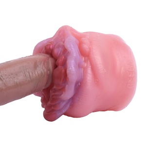 GEEBA Soft Silicone Male Masturbators Cup Fantasy <b>Vibrating</b> Penis Trainer Realistic Vagina Onahole Adult Sex Toys Erotic Product - Product Image 3