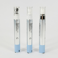 Tube cosmétique 3-en-1 en alliage de zinc avec logo personnalisé, vide, pour brillant à lèvres et sérum pour les yeux, emballage en plastique et aluminium pour soins de la peau