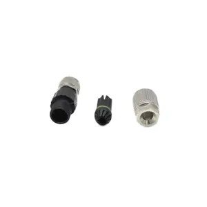 Connettore connettore elettronico M12 4pin un perforante codificato maschio femmina spina in metallo coda connettore spina IDC