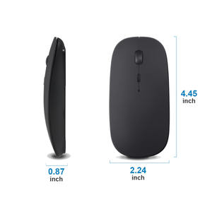 Ratón óptico inalámbrico para <span class=keywords><strong>iPhone</strong></span>, iPad, <span class=keywords><strong>Macbook</strong></span>, funciona con batería AAA, 2,4 Ghz, silencioso, bluetooth, muestra gratis - Product Image 5