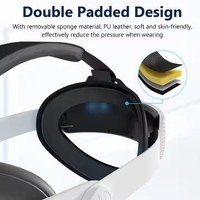 Bandeau de jeu réglable pour lunettes Meta Quest 3 Smart VR Bandeau réglable de remplacement Accessoires de jeu
