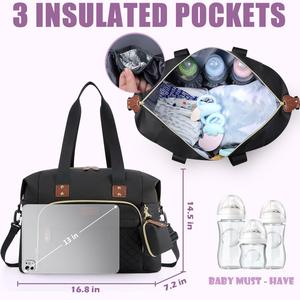 Nouveau <span class=keywords><strong>sac</strong></span> de maternité imperméable de grande capacité, <span class=keywords><strong>sac</strong></span> à main unisexe décontracté, <span class=keywords><strong>sac</strong></span> de voyage en tissu Oxford - Product Image 4