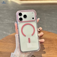 Coques transparentes anti-jaunissement pour iPhone 17, étuis transparents magnétiques anti-jaunissement pour iPhone 17 Pro Max, housses de téléphone élégantes