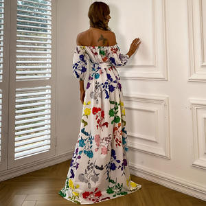 MF Bodycon Lace Chiffon Sexy Backless Floor-Length Gown Summer Party Women's <b>Dress</b> - Product Image 2