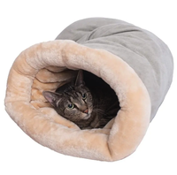 Lit pour chat d'intérieur écologique et chaud pour l'hiver, sac de couchage apaisant pour chat, amovible, lavable en machine, nid douillet pour chat, sac en peluche doux et chaud