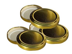 Bouchons lisses en acier inoxydable doré pour bouteilles en verre de qualité alimentaire non rechargeables, 38mm, 43mm, 48mm, 53mm, 63mm, 70mm, 82mm - Product Image 2