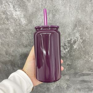 Canette en acier inoxydable colorée de 16 oz pour sublimation, Noël, automne, hiver, pour impression UV DTF - Product Image 4