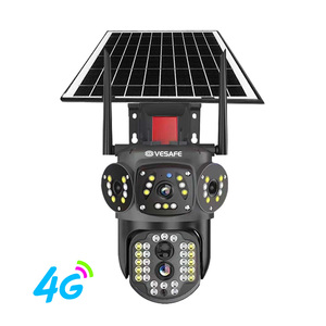 Q28 năng lượng mặt trời đa-ống kính máy ảnh 4G hỗ trợ kỹ thuật số rộng năng động và hình ảnh đảo ngược PTZ xoay âm thanh và hình ảnh báo động - Product Image 1