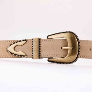 Yüksek kalite Trendy inek süet kemerler kadınlar için deri kemer benzersiz <span class=keywords><strong>Polo</strong></span> toka hakiki inek gizlemek için malzeme kadınlar deri kemer s
