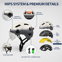 Casque de vélo urbain pour adultes, très vendu, avec visière, casque de vélo de sécurité personnalisé avec clignotants LED