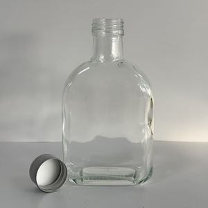Botella de vidrio de 200ml para bebida, jugo, café, licor, <span class=keywords><strong>Vodka</strong></span> <span class=keywords><strong>con</strong></span> tapa de Alunimun a prueba de manipulaciones - Product Image 6