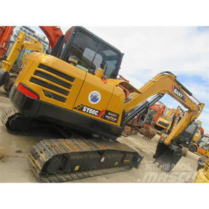 Excavadora de orugas Sany SY60C usada, maquinaria de movimiento de tierras - Product Image 1