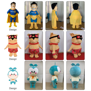 1 pièce Tête de mascotte personnalisée avec logo de marque, taille adulte, personnage de dessin animé Alien, pour Halloween, carnaval, fête, cosplay - Product Image 6