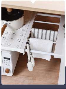 Étagère de garde-robe de <span class=keywords><strong>placard</strong></span> à tension pliable réglable diviseurs d'étagères de cuisine extensibles pour organiser la nourriture et les bijoux - Product Image 3