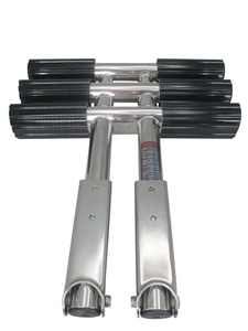<span class=keywords><strong>Escalera</strong></span> DE <span class=keywords><strong>BUCEO</strong></span> vertical doble Marina extensible de acero inoxidable telescópica de 3 pasos <span class=keywords><strong>para</strong></span> hardware de barco pontón - Product Image 6
