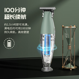Cortadora de Pelo Eléctrica, Recortadora de Pelo, Batería de Iones de Litio Recargable por USB, 15 W, 7000-9000 rpm, Uso Doméstico - Product Image 4