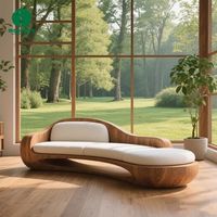 Ensemble de canapés modernes personnalisables Moontree avec pieds en bois d'art simple pour salon, fonction d'angle