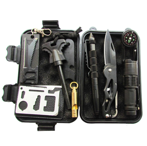 Bộ Dụng Cụ Sinh Tồn Khẩn Cấp Với Nhiều Dụng Cụ Dụng Cụ Sinh Tồn Ngoài Trời 11 Trong 1 Với La Bàn, Dao Gấp, Bút Chiến Thuật - Product Image 2