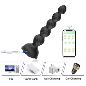 LOV Hailey Rose-Tapón Anal luminoso colorido y vibrador de masturbación de próstata Control remoto Consolador de silicona líquida - Product Image 6