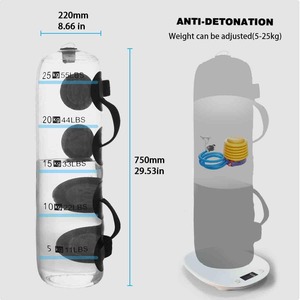 Sac de lest en PVC lourd pour la remise en forme fonctionnelle |   Portable |   Coutures renforcées |   Supporte les balançoires de kettlebell - Product Image 4