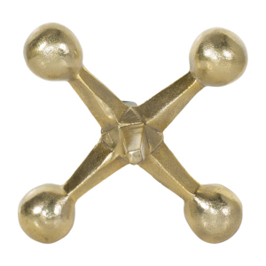 Scultura Decorativa Moderna in Metallo Dorato, Ornamento d'Arredo per Soggiorno o Bagno - Product Image 6