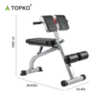 TOPKO US Warehouse Chaise romaine de musculation populaire pour exercice intérieur Banc assis