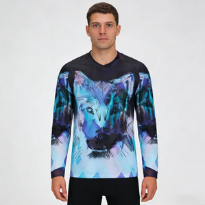 Jersey de Competición MTB, Serie de Protección Solar para Ciclismo, Estilo Sunny, Tops de Entrenamiento Todoterreno, Ropa Deportiva, Uso Diario, Se Aceptan Personalizaciones - Product Image 6