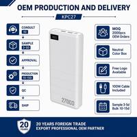 Batterie externe pour ordinateur portable Ukalun Slim 27000mAh PD100W OEM ODM avec logo personnalisé, Type-C 100W 2x USB-A 22.5W 65W Entrée Chargeur portable