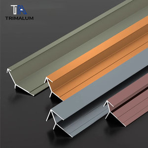 Ultra-mỏng thép không gỉ & Kim loại hợp kim nhôm khoảng cách Bìa TRIM bên ngoài góc bảo vệ cho gạch sàn sử dụng nhà căn hộ - Product Image 3