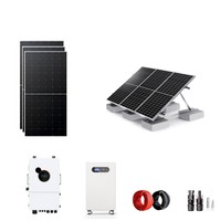 Sistema Solar Híbrido Completo para Toda la Casa de 8kW 12kW, Bifásico 120V/240V, con Almacenamiento de Energía y Sistema de Baterías de Iones de Litio