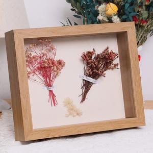Kotak Pajangan Bunga Kering Klasik 3D Persegi dari Kayu MDF dengan Kaca Depan, Dapat Disesuaikan, untuk Pajangan Dinding, Promo Hot Sale - Product Image 5