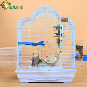 Petite cage à oiseaux pour perruches, perroquets, tourtereaux, perruchons, pinsons, canaris, cage en métal pour perroquets pour la maison, <span class=keywords><strong>cages</strong></span> de reproduction pour perruches - Product Image 3