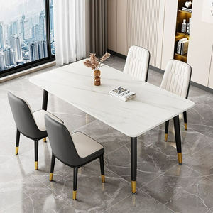 أثاث مزخرف فاخر حديث رخيص حجر معدني مطعم مطبخ فندق استخدام رخامي أنيق - Product Image 3