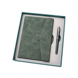 Articles promotionnels en gros : Carnet et stylo en PU, cadeau d'entreprise, agenda personnalisé, bureau, format A5 avec stylo, coffret cadeau - Product Image 1