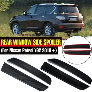 สปอยเลอร์ข้างกระจกหลังสำหรับ Nissan Patrol Y62 2010-2021 ABS สีดำเงา ฝาปิดท้ายรถ คานาร์ด สปลิตเตอร์ สปอยเลอร์ข้าง - Product Image 1