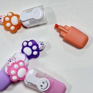 <span class=keywords><strong>Mini</strong></span> surligneur promotionnel très mignon petit ours <span class=keywords><strong>pastel</strong></span> ou stylo surligneur de couleur néon stylo marqueur multicolore avec surligneur - Product Image 3