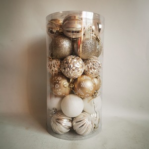 Cross Border 6cm 30Pcs/Set Shaped Platinum Christmas Balls Set Christmas <b>Tree</b> Christmas Atmosphere Decoration Balls - Product Image 6