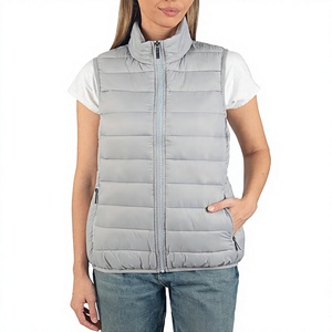 Gilet matelassé léger et respirant pour femme, sans manches, col montant, décontracté, personnalisable avec logo, fabrication OEM - Product Image 1