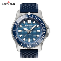 NORTH EDGE 2026 NOUVEAU ABYSS Montre de Plongée de Luxe à Quartz Solaire Étanche 200M Montres Sportives de Plongée en Acier 316L Autonomie de Plus de 180 Jours