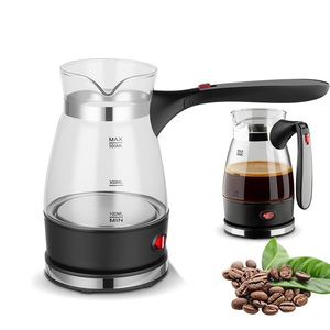 Cafetière turque traditionnelle en verre vintage de 500 ml, écologique, certifiée CE, bouilloire électrique pour la maison - Product Image 1