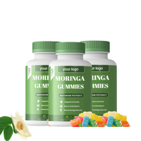 Gummies de Moringa XAHS pour adultes, certifiées Halal, extrait de feuilles de Moringa, superaliment riche en antioxydants, vitamines, énergie, relaxation intestinale, amélioration de la santé
