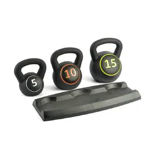 Reapmancuerna deportiva, equipo de construcción corporal, 4kg, kettlebell negro