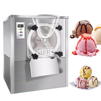 Congélateur commercial vertical en acier inoxydable 5L pour la fabrication de glaces italiennes, sundae et gelato