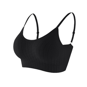 Reggiseno regolabile con reggiseno avvolto in reggiseno Top traspirante in maglia Anti-esposizione modello solido supporto senza fili sottile - Product Image 5