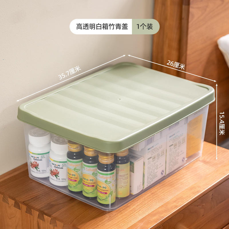 X-6127 Tapa verde bambú blanca transparente